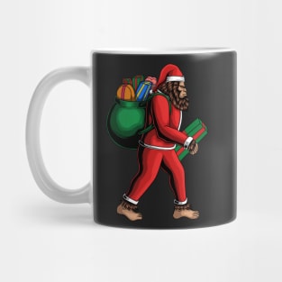 Santa Sasquatch is Coming to Town, Christmas Bigfoot Funny Design Mug